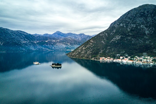 Perast and its two islets