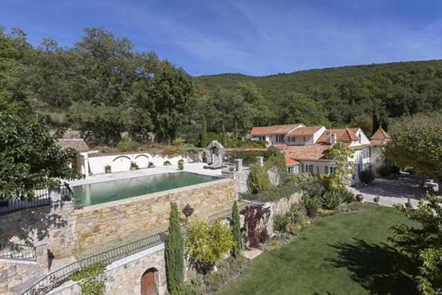 David and Victoria Beckham's million-pound mansion in Provence, France.