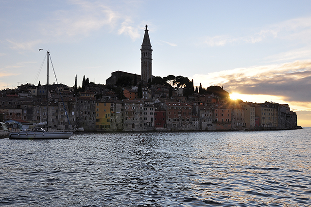 Rovinji Old Town from the Ocean. Photo: Sarah Sampsel / Flickr